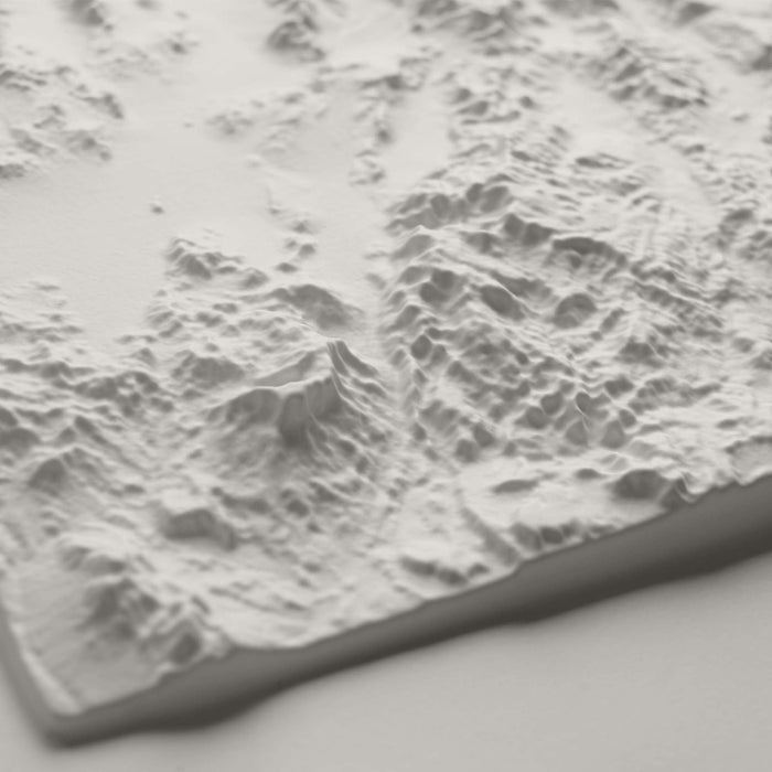 Utah - White 3D Raised Relief Map - North Drinkware
