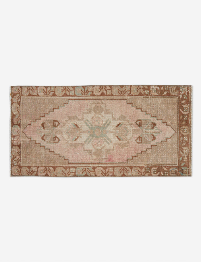 Vintage Turkish Mini Rug No. 9