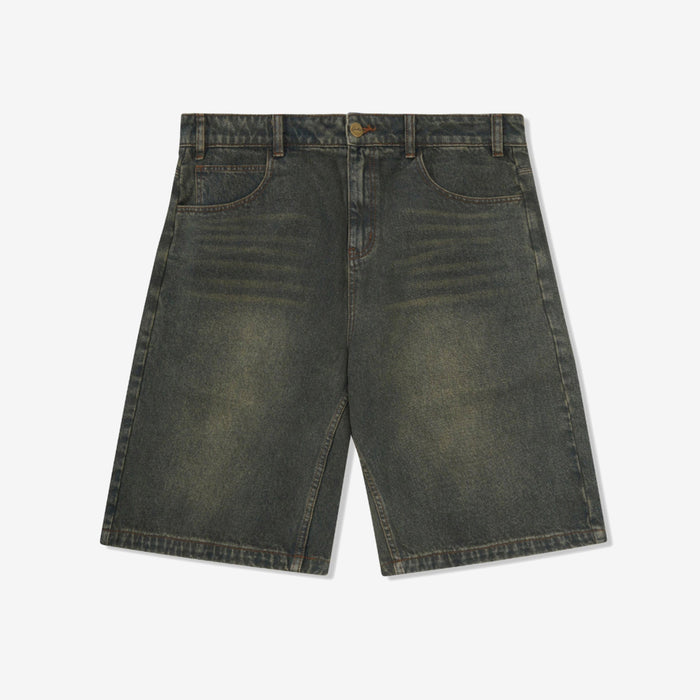 Warped Denim Shorts
