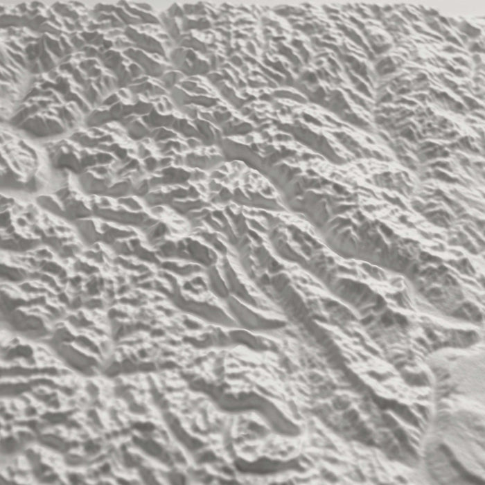 Washington - White 3D Raised Relief Map - North Drinkware