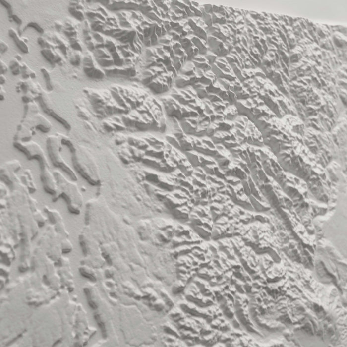 Washington - White 3D Raised Relief Map - North Drinkware