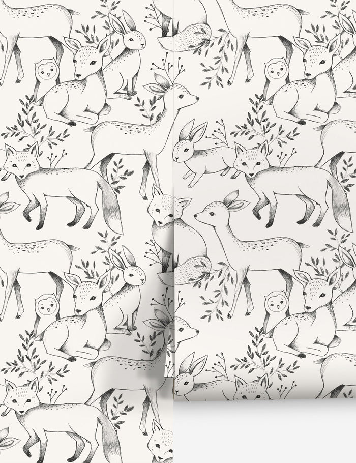 Woodland Wallpaper by Rylee + Cru