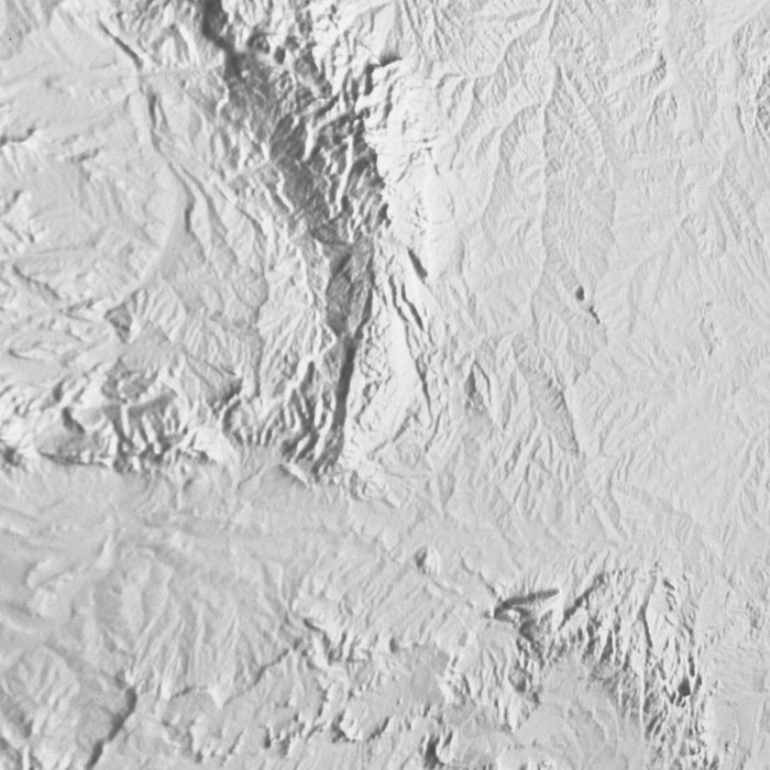 Wyoming - White 3D Raised Relief Map - North Drinkware