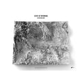Wyoming Elevation Map - No Frame - North Drinkware