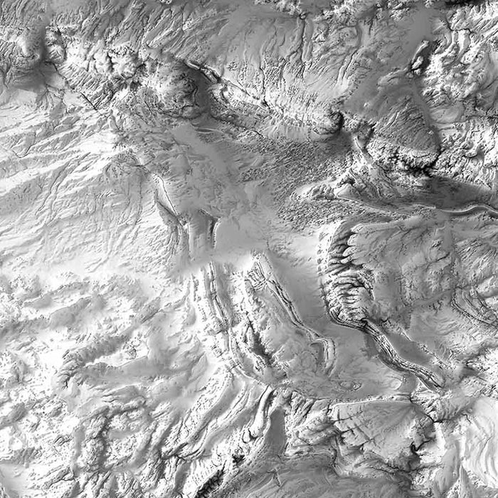 Wyoming Elevation Map - No Frame - North Drinkware