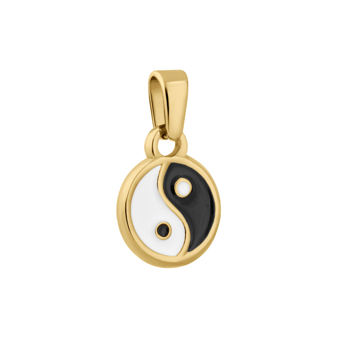 Yin Yang Enamel Necklace Charm