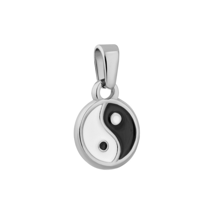 Yin Yang Enamel Necklace Charm